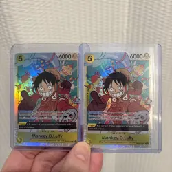 Monkey D. Luffy OP07-109 SR One Piece English Orginal With Error x2 & Non Error - Image 2