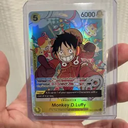 Monkey D. Luffy OP07-109 SR One Piece English Orginal With Error x2 & Non Error - Image 4