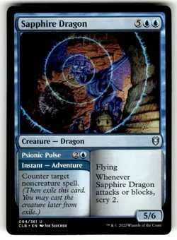 Commander Legends: Battle for Baldur's Gate Sapphire Dragon // Psionic Pulse - Image 1