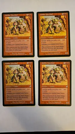 MTG - 4x - Goblin Warchief - Scourge - Lightly Played - Image 1