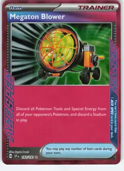 Megaton Blower 182/191 ACE SPEC Rare Holo SV08: Surging Sparks NM Pokemon - Image 1