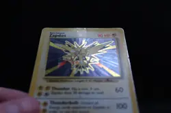 Zapdos 016/102 Base Set Holo Pokemon TCG Card WOTC HP - Image 2