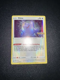 Pokemon TCG Ditto 053/078 Pokemon GO Holo Rare NM *Holo Bleed* - Image 1
