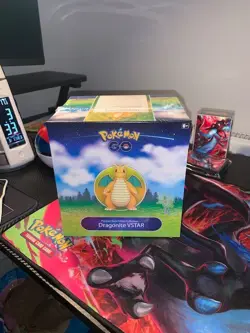 Pokemon TCG: Pokemon GO Dragonite VSTAR Premier Deck Holder Collection - 9 Packs 820650850790 - Image 1
