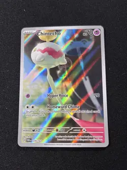 Pokemon TCG Chimecho Holo Card 179/167 Twilight Masquerade Series - Image 1
