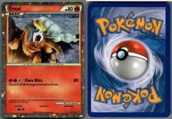 2010 Pokemon, HGSS Promos, #HGSS20 Entei, Holo Black Star Promo - Image 1