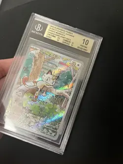 Meowth 192/SV-P BGS 10 Pristine Pokemon Card AR Art Rare Japanese Promo - Image 3