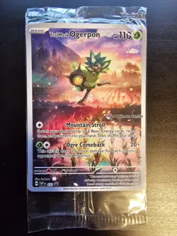 Teal Mask Ogerpon (Pokemon Center Exclusive) Promo Card Holo SVP123 - Image 1