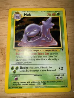 Pokemon TCG Muk Legendary Collection Holo Card 16/110 Rare - Image 1