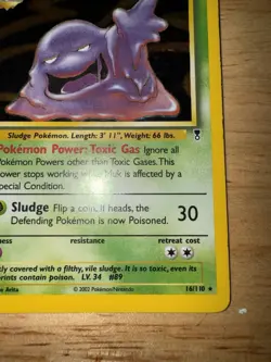 Pokemon TCG Muk Legendary Collection Holo Card 16/110 Rare - Image 4