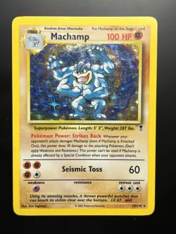 Machamp 15/110 Holo Rare – Legendary Collection – WotC 2002 Pokemon - Image 1