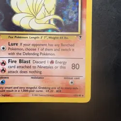 Pokemon Vintage Holo Rare Ninetales 17/110 Legendary Collection WotC - Image 4