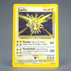 Pokemon Zapdos Legendary Collection 19/110 Holo Rare 90 HP 2002 TCG Card - Image 1