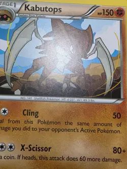 MP Pokemon Kabutops 39/124 Fates Collide Regular - Image 3