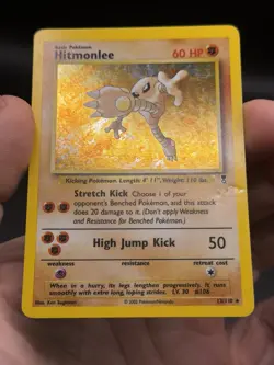Hitmonlee Holo Rare 13/110 Legendary Collection Pokemon English WOTC MP - Image 3