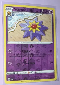 Pokemon TCG Brilliant Stars Starmie Reverse Holo 055/172 - Image 1