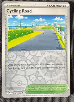 CYCLING ROAD 157/165 UNCOMMON 151 POKEMON REVERSE HOLO NM - Image 1