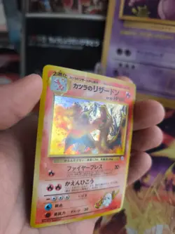 Pokemon Karte Card Blaine's Charizard Glurak Gym Challenge Holo Wotc japanese LP - Image 4
