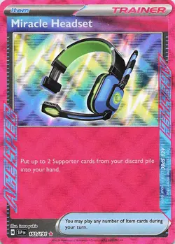 Miracle Headset 183/191 SV08: Surging Sparks ACE SPEC Rare - Pokemon TCG - NM - Image 1