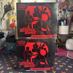 Pokemon Destined Rivals Elite Trainer Box x2 Sealed (1 has Slight Tear On Top) - Image 1