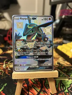Pokemon Rayquaza GX Alternate Art Promo Holo Card 177A/168 English TCG - Image 1