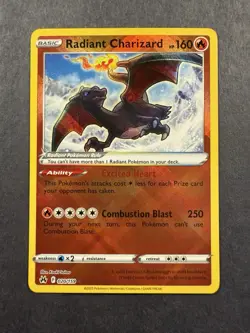 Pokemon TCG Radiant Charizard Crown Zenith 020/159 NM Condition - Image 1