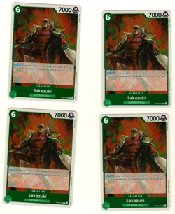Set Of 4 Sakazuki OP09-026 Foil Emperors Of The New World One Piece Trading Card - Image 1