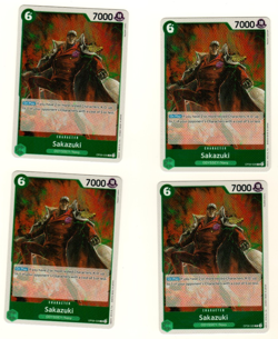 Set Of 4 Sakazuki OP09-026 Foil Emperors Of The New World One Piece Trading Card - Image 3