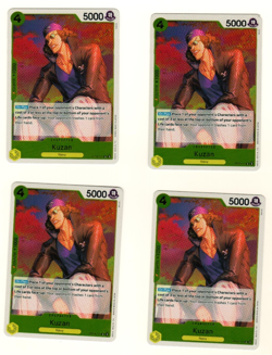 Set Of 4 Kuzan OP09-101 Rare Foil Emperors In The New World One Piece Trading - Image 3