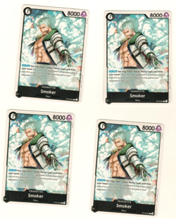 Set Of 4 Smoker ST19-001 C Starter Deck 19 Black Smoker One Piece Trading Card - Image 3