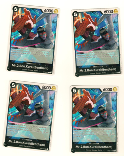 Set Of 4 Mr.2.Bon Kurei (Bentham) ST08-013 C Starter Deck 8 World One Piece - Image 1