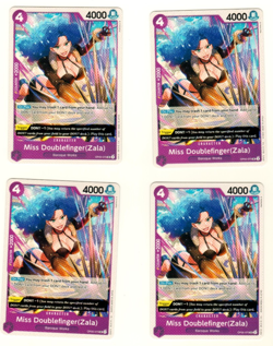 Set Of 4 Miss Doublefinger Zala OP05-073 UC Awakening Of The New Era One Piece - Image 1