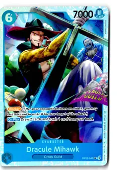 Dracule Mihawk - OP09-048 (Reprint) Premium Booster Vol. 2 One Piece Foil LP - Image 1