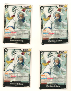 Set Of 4 Monkey.D.Garp ST19-005 C Starter Deck 19 Black Smoker One Piece Trading - Image 3