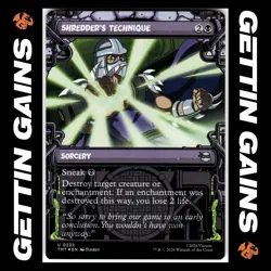 Shredder's Technique - Showcase - 0232 - UC - Foil - TMNT - MTG - NM/M - Image 1