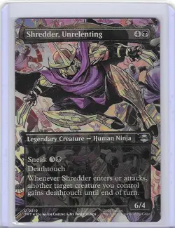 Shredder, Unrelenting #210 Foil U - Teenage Mutant Ninja Turtles TMNT - MTG - Image 1