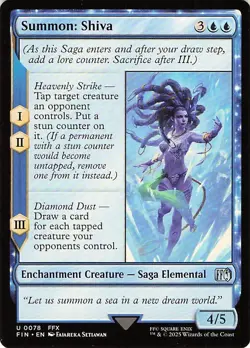 Summon: Shiva 78 -FINAL FANTASY - NM - Image 1