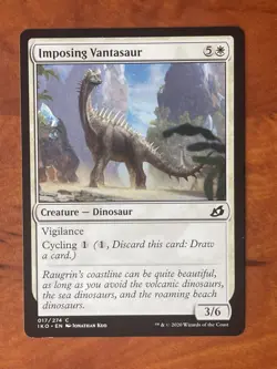Imposing Vantasaur MTG Magic the Gathering Card LP Lightly Played IKO - Image 1