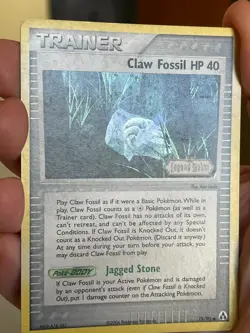 POKEMON CLAW FOSSIL HP 40 78/92 COMMON COSMOS HOLOFOIL LEGEND MAKER STAMPED LP - Image 3