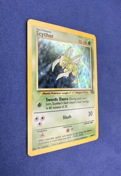 SCYTHER UNLIMITED HOLO RARE - 10/64 WotC Pokemon TCG Jungle Set Vintage LP - Image 3
