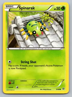 Pokemon TCG XY - Ancient Origins Spinarak 5/98 - Image 1