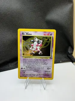 Pokemon TCG Mr. Mime Jungle 6/64 Holo Unlimited Holo Rare - Image 1