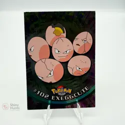 Pokemon Exeggcute Topps Series 1 LP Blue Logo foil - Image 1