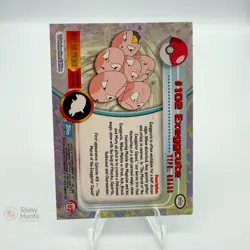 Pokemon Exeggcute Topps Series 1 LP Blue Logo foil - Image 2