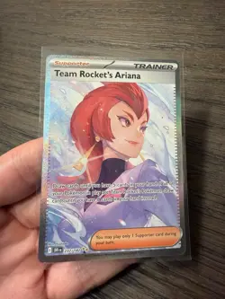 Pokemon TCG Destined Rivals Team Rocket's Ariana SIR Holo Card 237/182 - Image 2