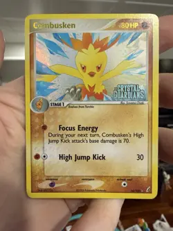 Combusken 16/100 - Reverse Holo EX Crystal Guardians Stamped Pokemon TCG LP - Image 1