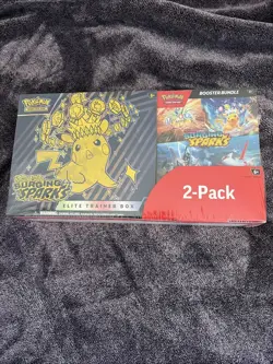 Pokemon Surging Sparks Elite Trainer Box + Booster Bundle – 2-Pack (Sealed) - Image 1
