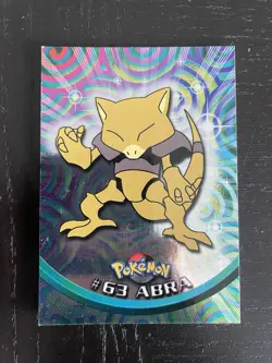 1999 Topps Chrome T.V. Abra Foil deutsch #63 Pokemon - Image 1