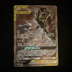 Pokemon Garchomp & Giratina GX Tag Team Ultra Rare Holo 225/173 Sm12a Japanese - Image 1