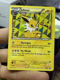 Jolteon BW91 Black Star Promo 2013 Holo Rare Pokemon Card TCG SWIRL - Image 3